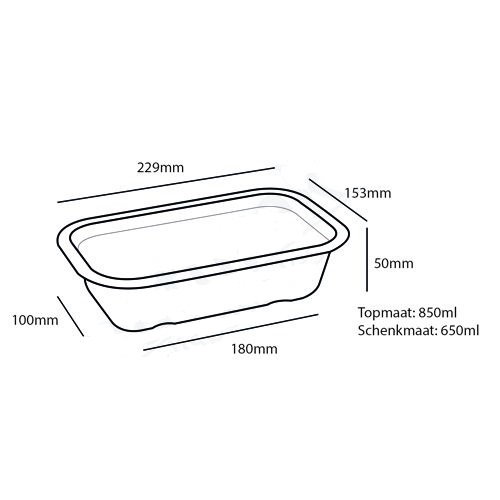 Maaltijd/IJsbak Suikerriet 850cc Maaltijd/IJsbak Suikerriet 850cc