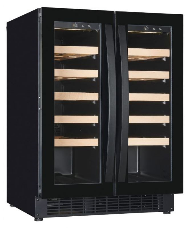 Wijnkoelkast Zwart 2 deuren Wijnkoelkast Zwart 2 deuren