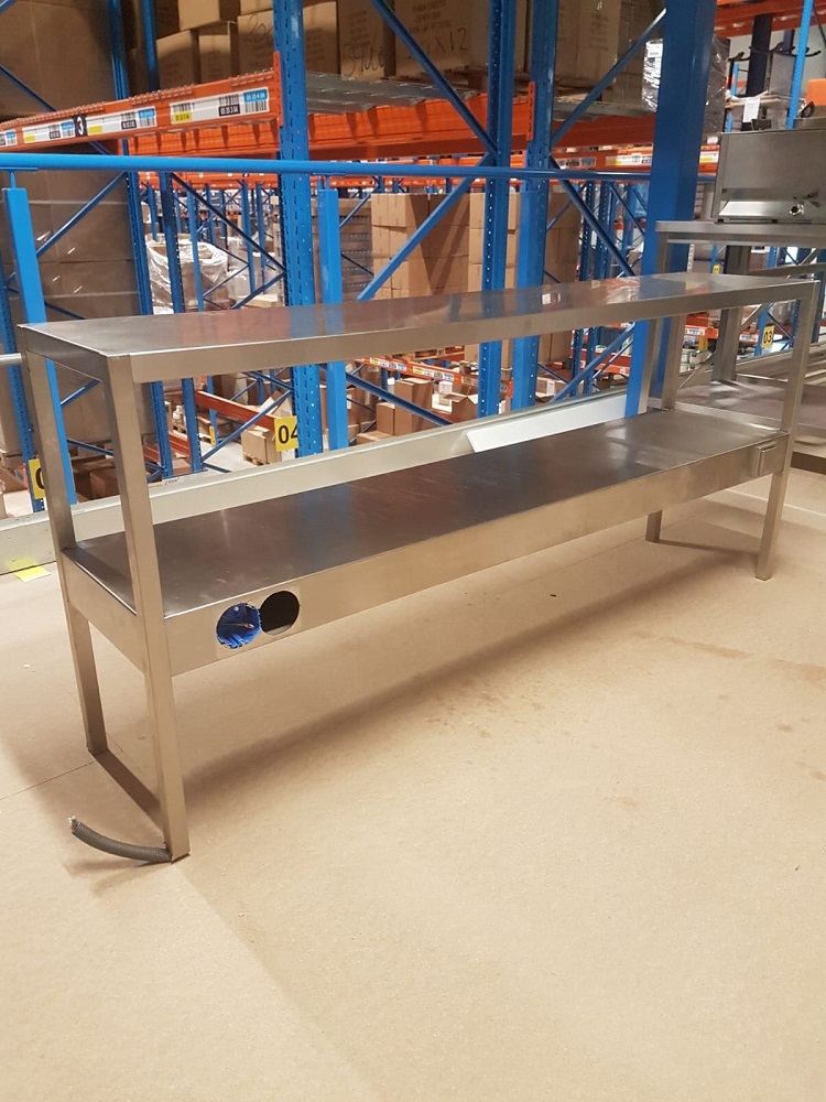 Maatwerk RVS Verwarmde Etagere Maatwerk RVS Verwarmde Etagere