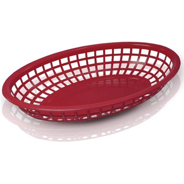 Fastfood Mandje Ovaal 24x15x5 Rood