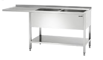 Spoeltafel Bartscher 1800x700x850mm