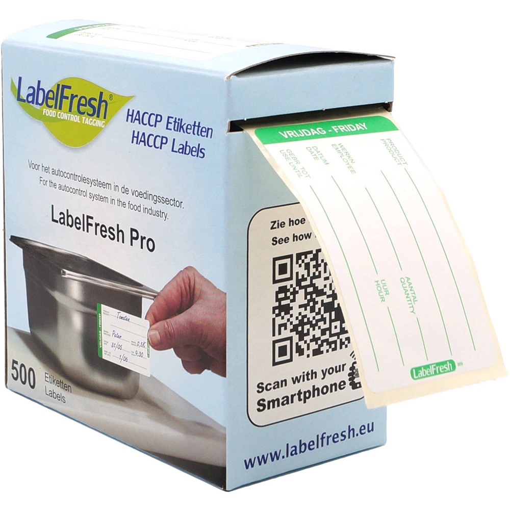 Codelabel Groot Vrijdag Groen Codelabel Groot Vrijdag Groen