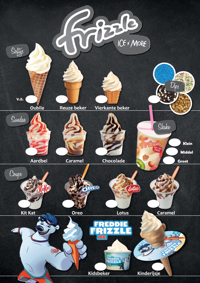 IJskaart Schoolbord Standaard