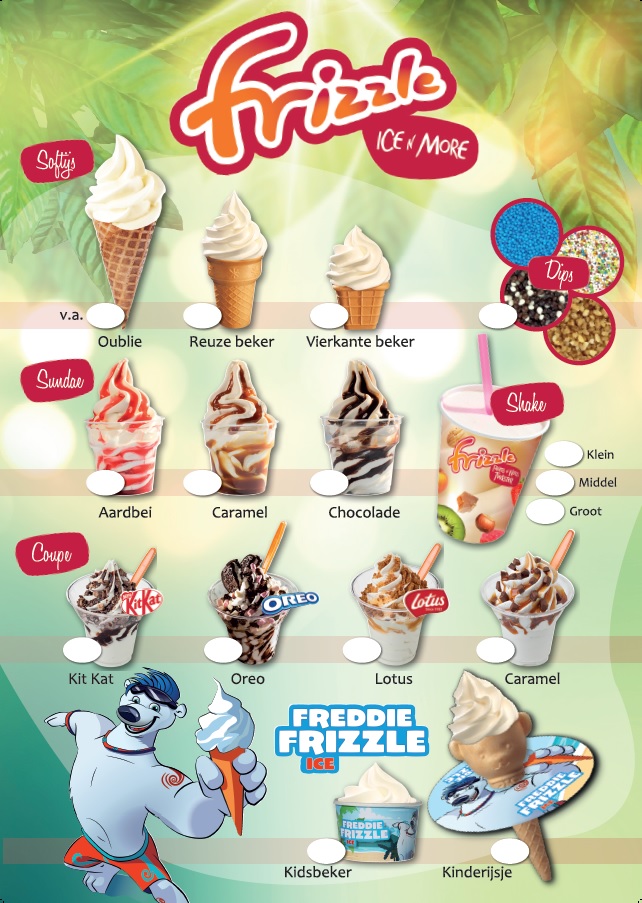 IJskaart Tropisch Standaard IJskaart Tropisch Standaard