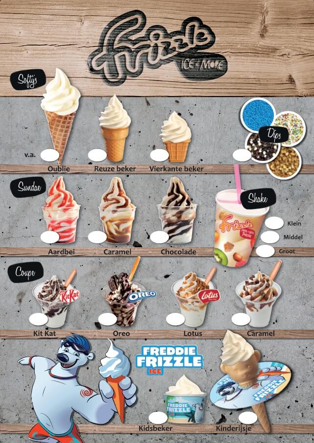 IJskaart Beton Look Standaard