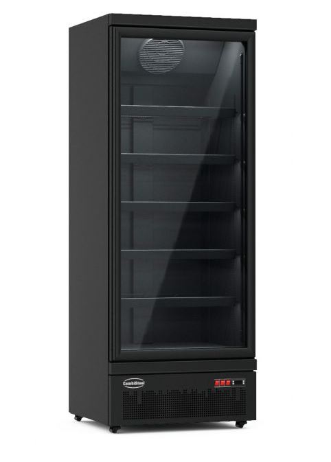 Koelkast 1 Glasdeur Zwart