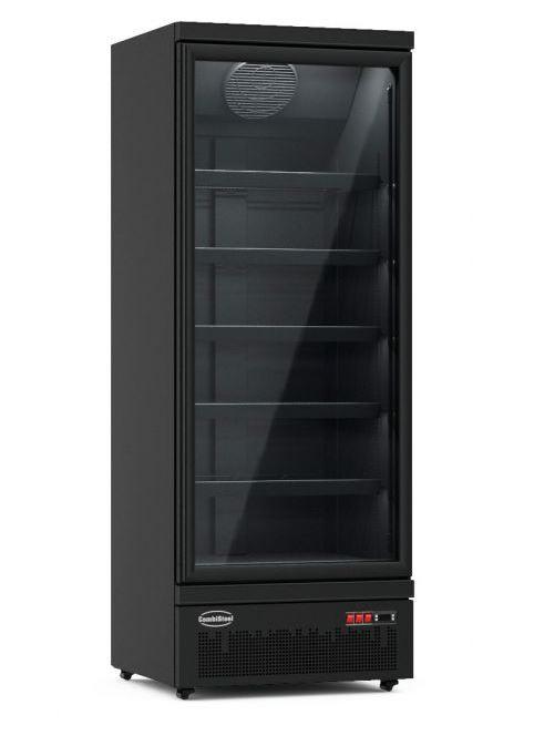 Koelkast 1 Glasdeur Zwart