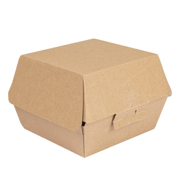 Hamburgerbox Golfkarton 13x13x9cm Hamburgerbox Golfkarton 13x13x9cm