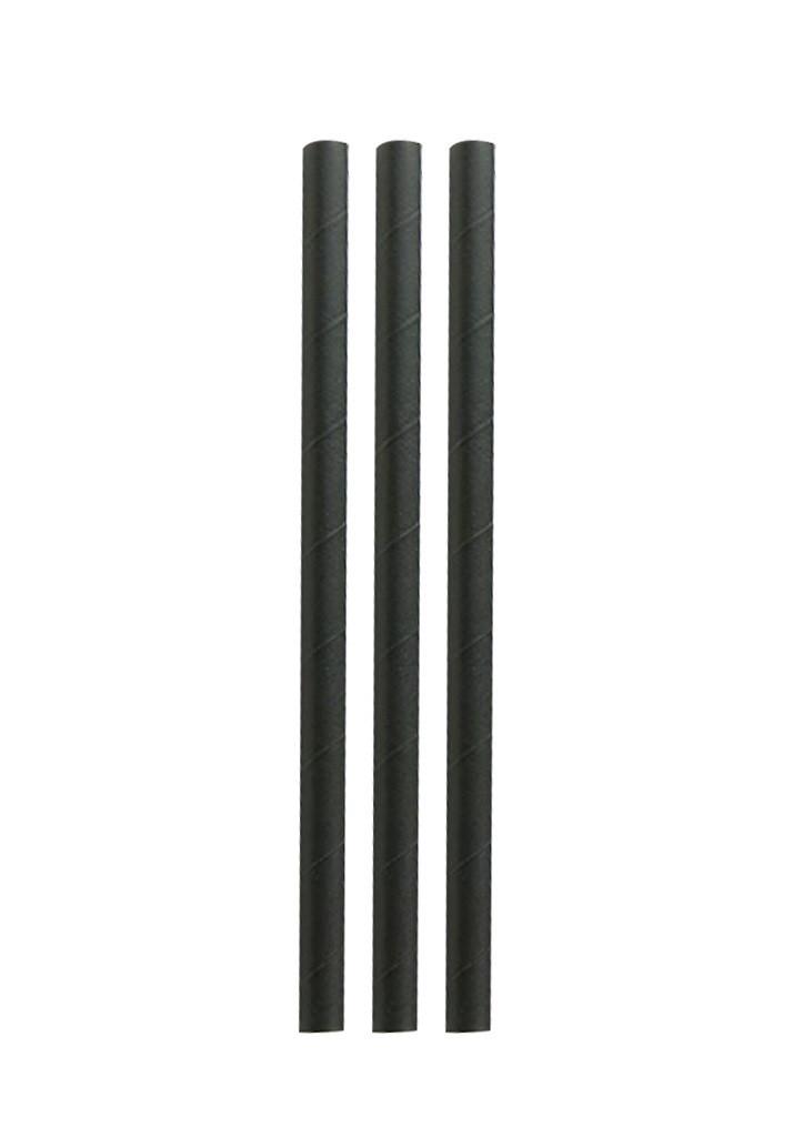 Rietje Pap Bio Ø7mm 15cm Zwart