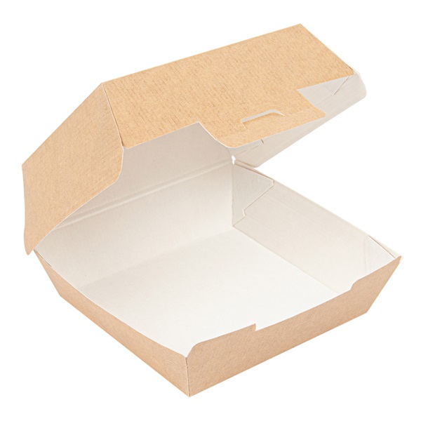 Hamburger Box Karton Bio 13x12x6cm Hamburger Box Karton Bio 13x12x6cm