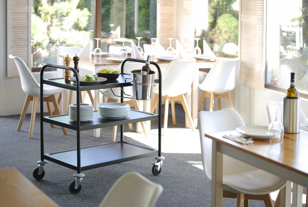 Serveerwagen Mat Zwart Serveerwagen Mat Zwart