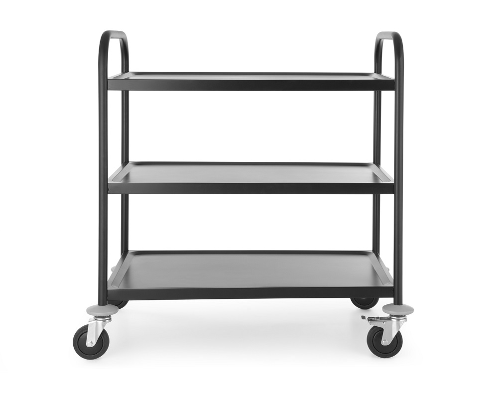Serveerwagen Mat Zwart Serveerwagen Mat Zwart