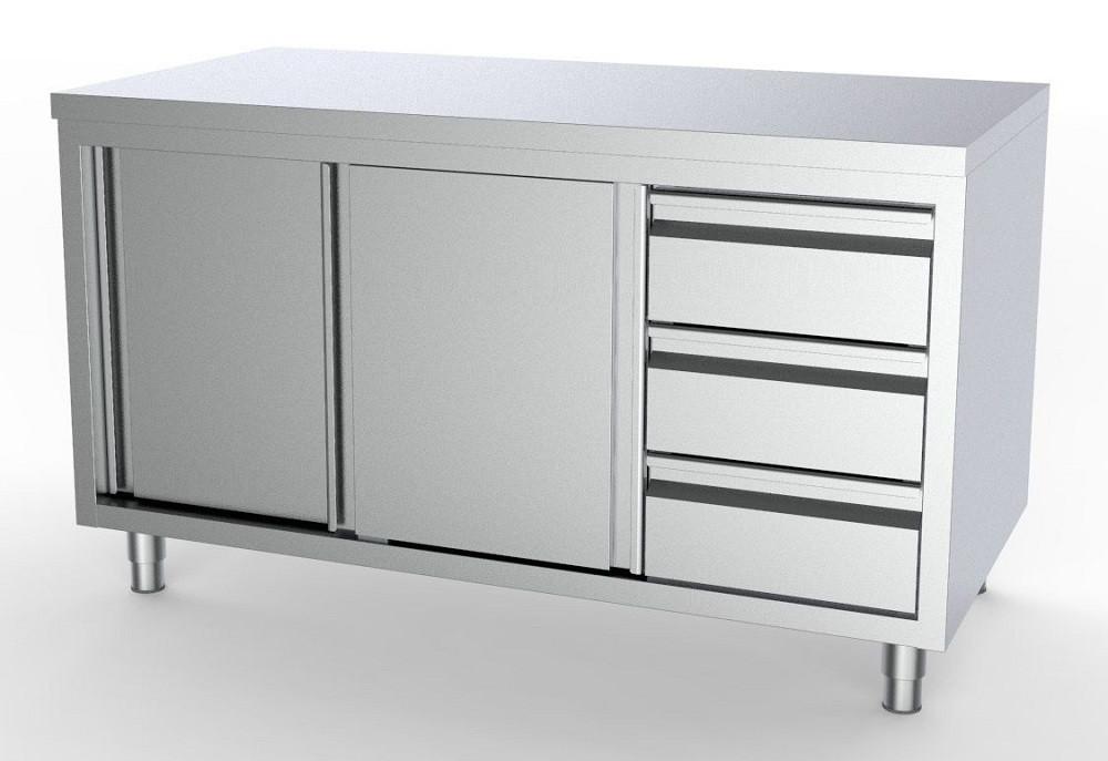 Werktafel met Schuifdeuren 2000x700 Werktafel met Schuifdeuren 2000x700