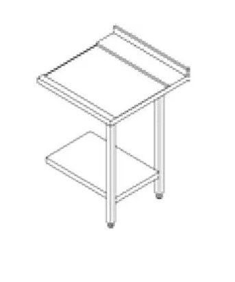 Zijtafel Rhima RVS Rechts Zijtafel Rhima RVS Rechts