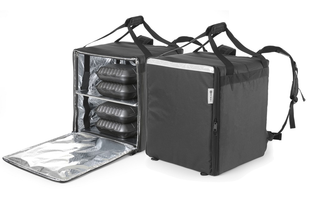 Voedsel Bezorgrugtas Geïsoleerd Voedsel Bezorgrugtas Geïsoleerd