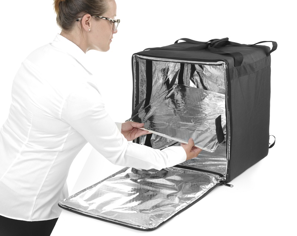 Voedsel Bezorgrugtas Geïsoleerd Voedsel Bezorgrugtas Geïsoleerd