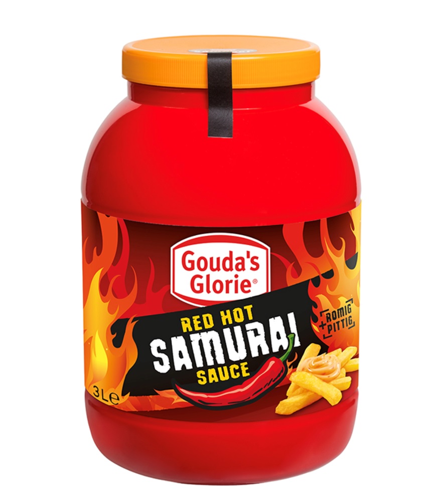 GG Red Hot Samurai Saus Bokaal 3x3L GG Red Hot Samurai Saus Bokaal 3x3L