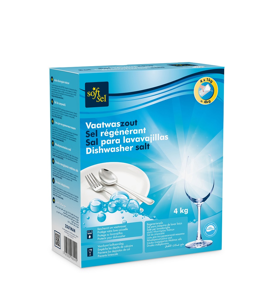 Soft-sel Vaatwaszout 4x1kg Soft-sel Vaatwaszout 4x1kg