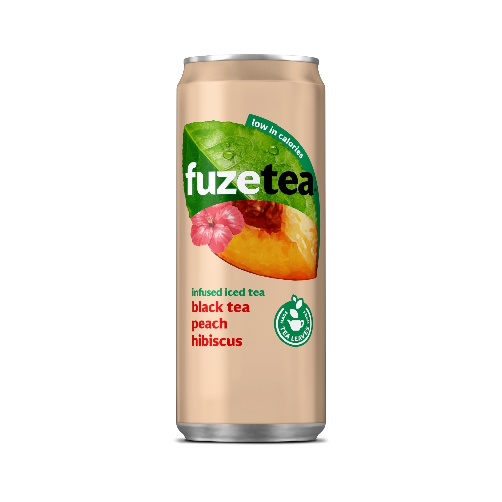 Fuze Tea Peach Hibiscus 33cl Sleek+