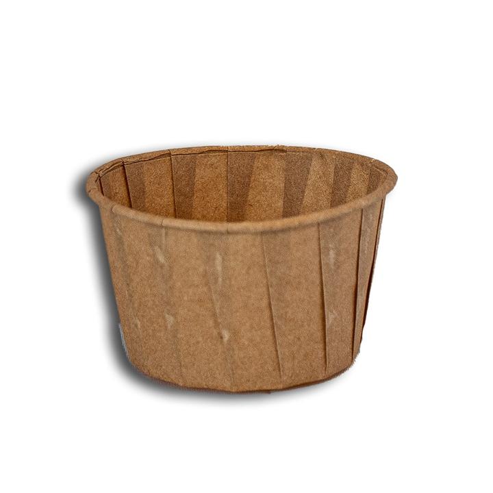 Sauscup Papier 100cc 3oz Bruin