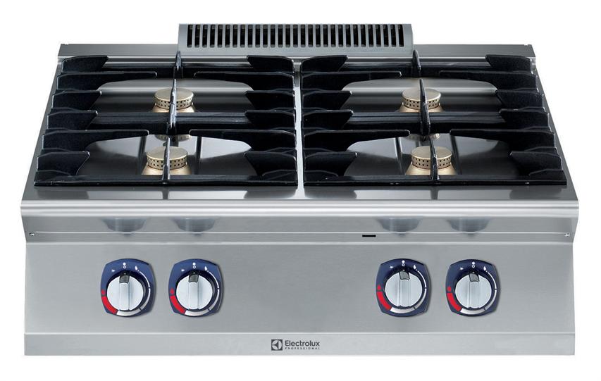 Gasfornuis 4 branders 800mm topmodel