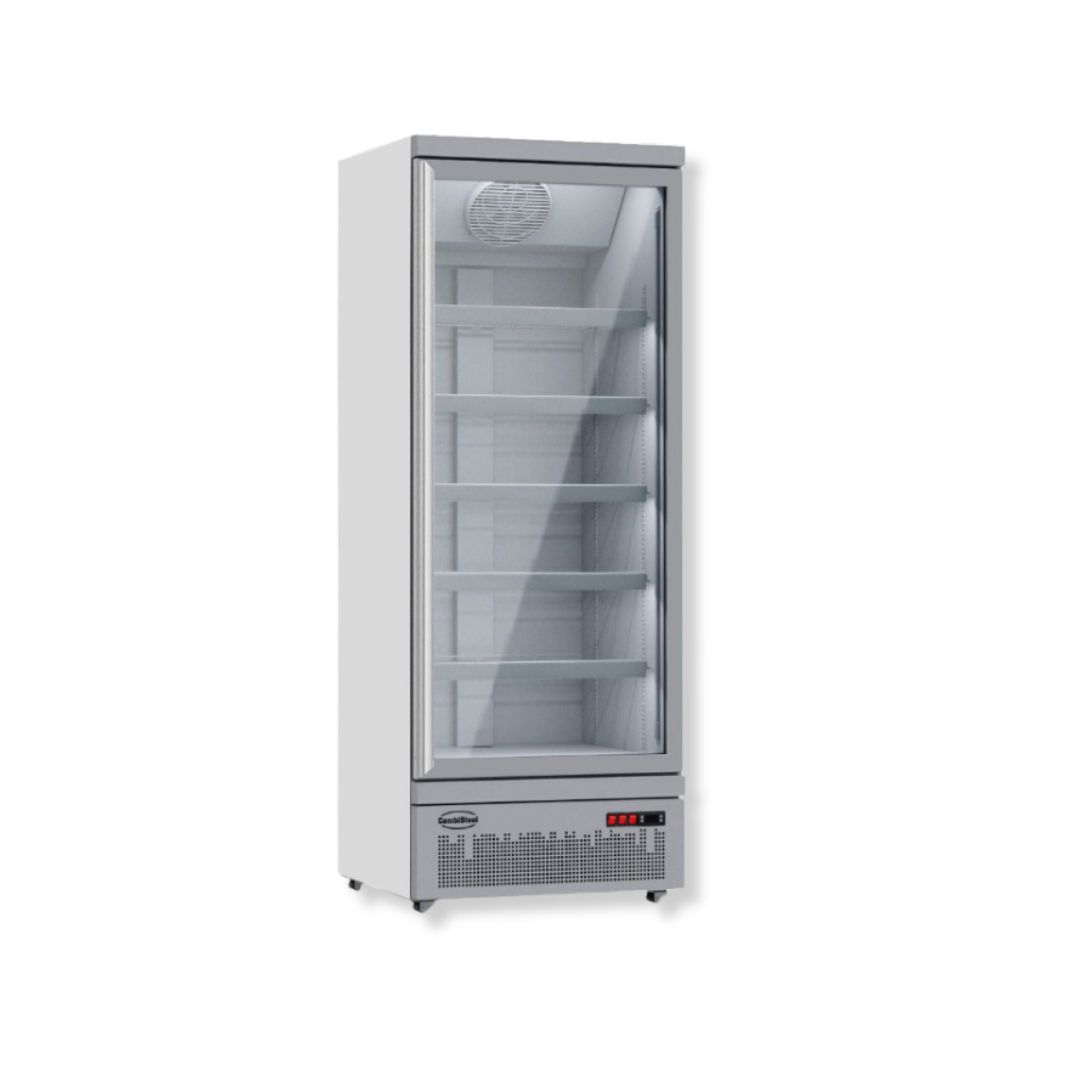 Vrieskast 1 Glasdeur Grijs