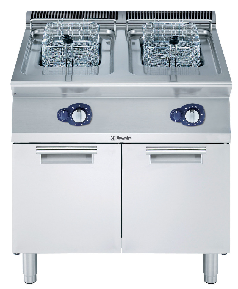 Friteuse 2x 15 Liter 800mm Gas
