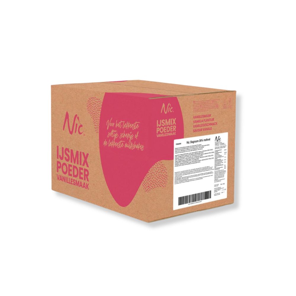IJsmix NIC Slagroomijs 12x1kg