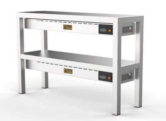 Etagère verwarmd 2 niveaus 1200