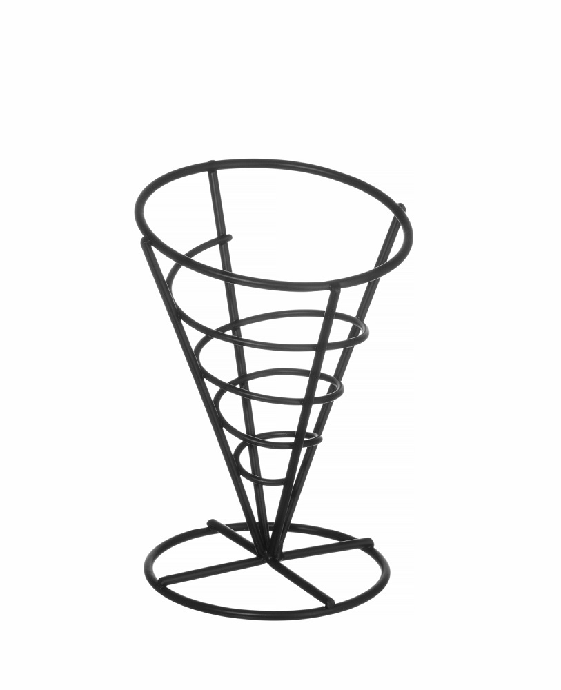 Friteszakhouder Ø115x172mm Zwart Friteszakhouder Ø115x172mm Zwart