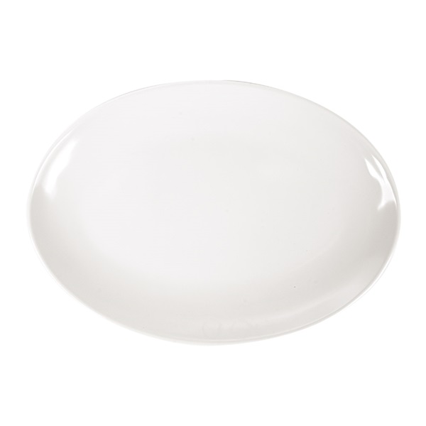 Bord Ovaal 255x180mm Ivoor