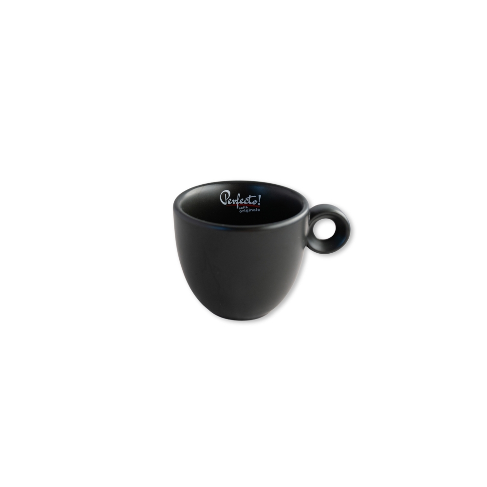 Espressokop Perfecto Mat Zwart 8cl Espressokop Perfecto Mat Zwart 8cl