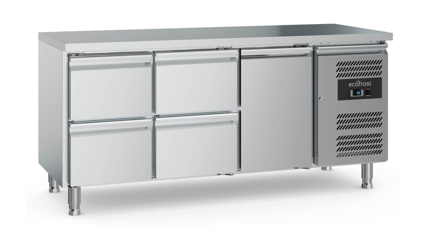 Koelwerkbank EcoF 1 deur 4 laden