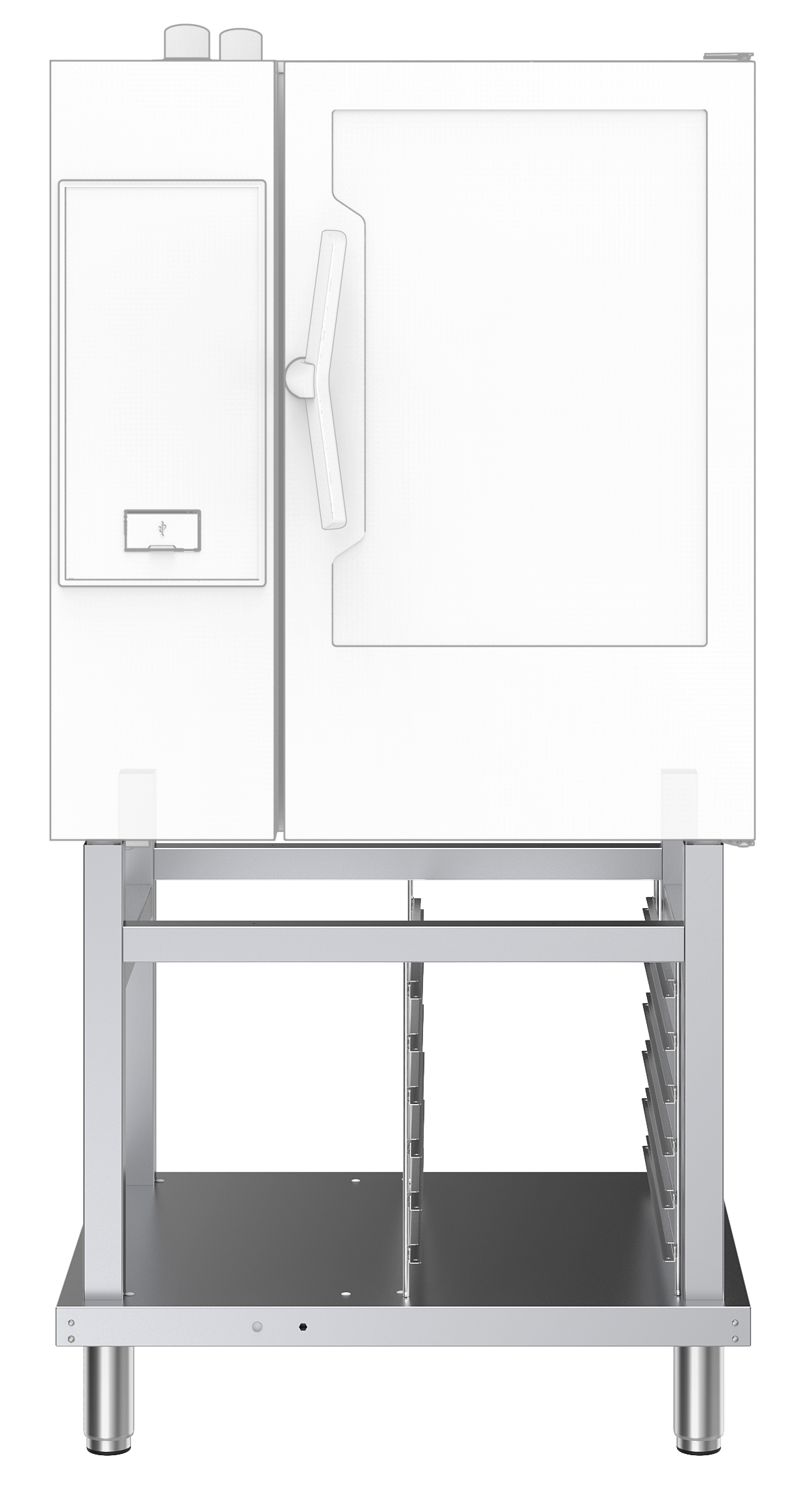 Onderstel open met geleiderset Onderstel open met geleiderset