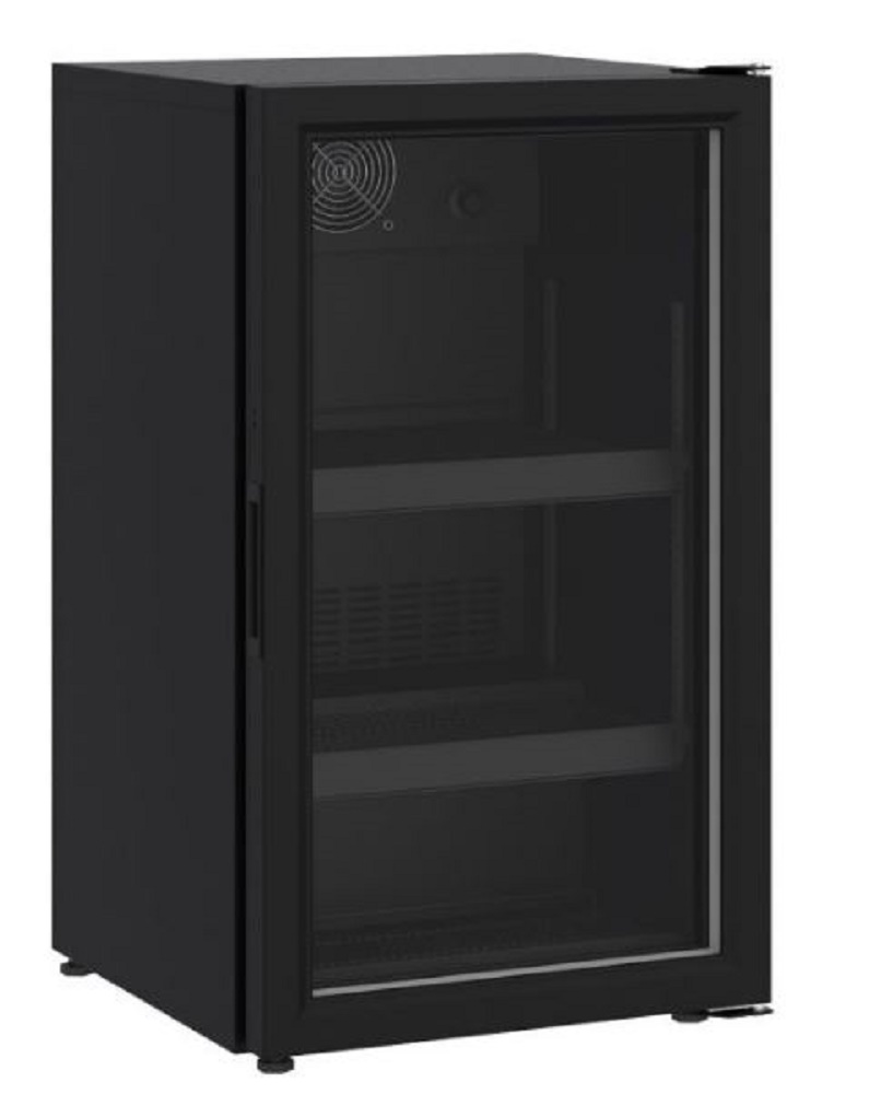 Glasdeur koelkast tafelmodel 136L
