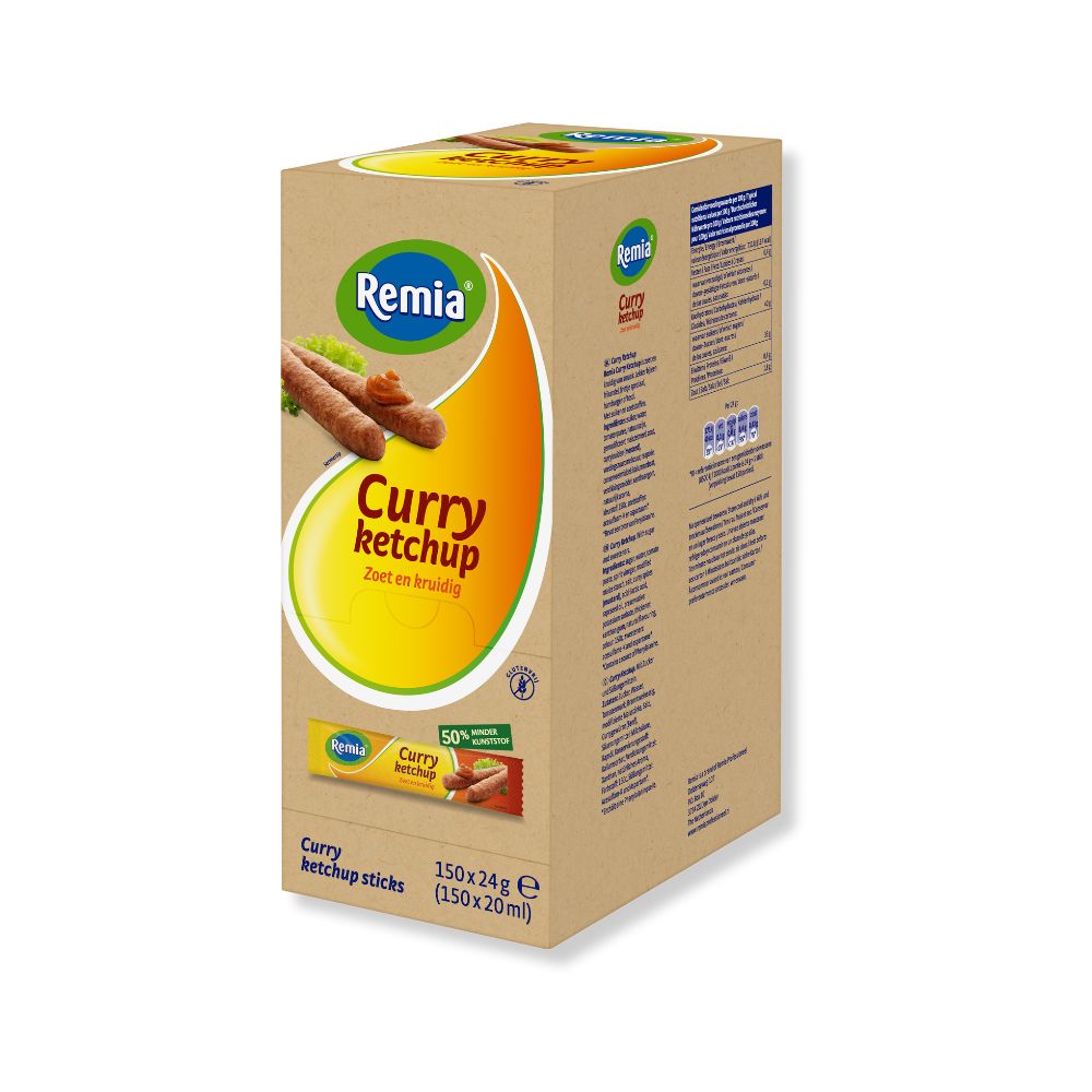 Remia Curry Ketchup sticks 150x24gr Remia Curry Ketchup sticks 150x24gr