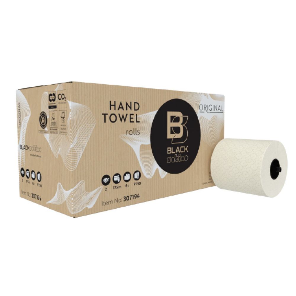 Satino Black Handdoekrol 2-Laags Satino Black Handdoekrol 2-Laags