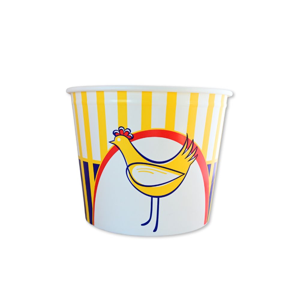 Bucket + Deksel Kip 4500cc