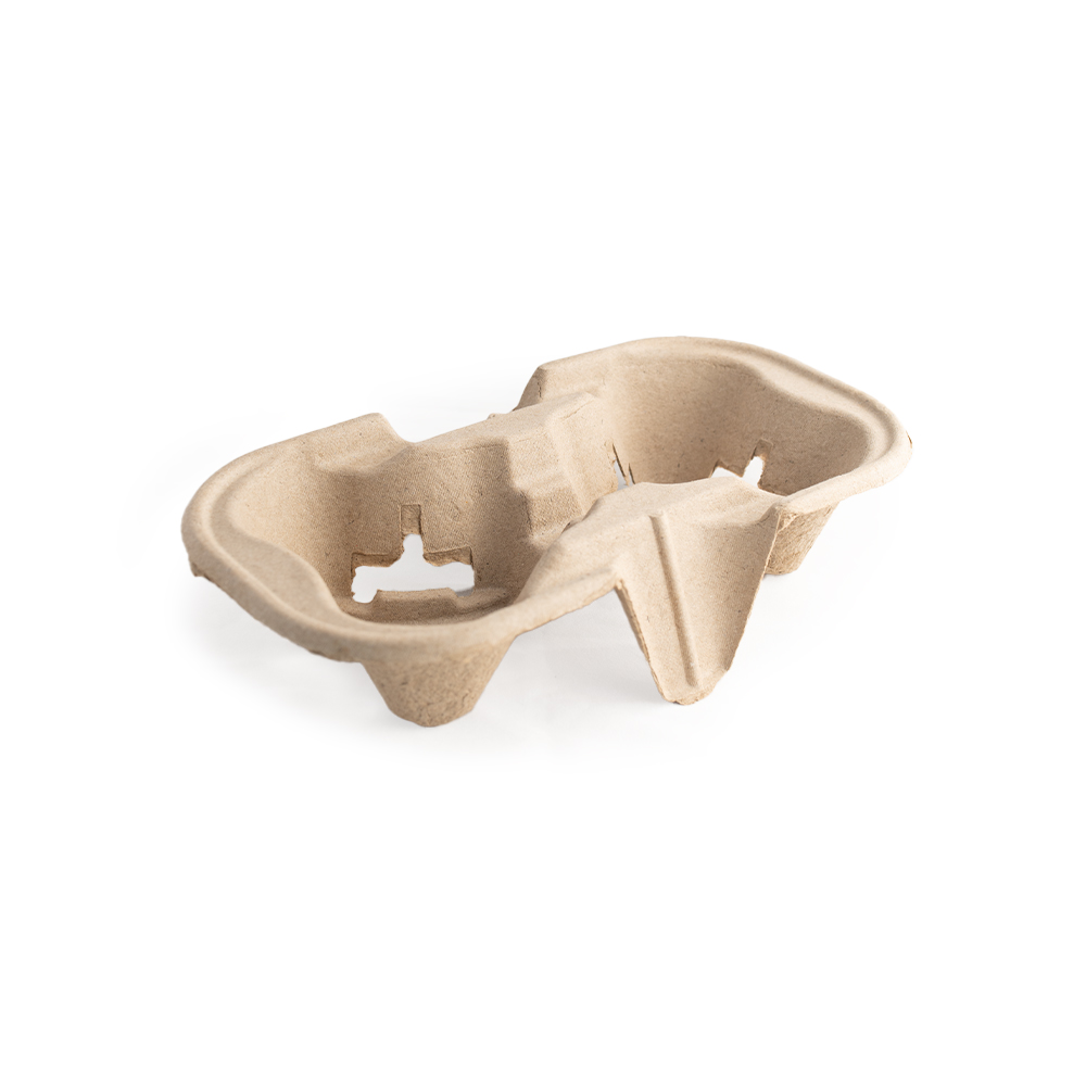 Draagtray Karton 2-Gaats 22x11x4cm Draagtray Karton 2-Gaats 22x11x4cm