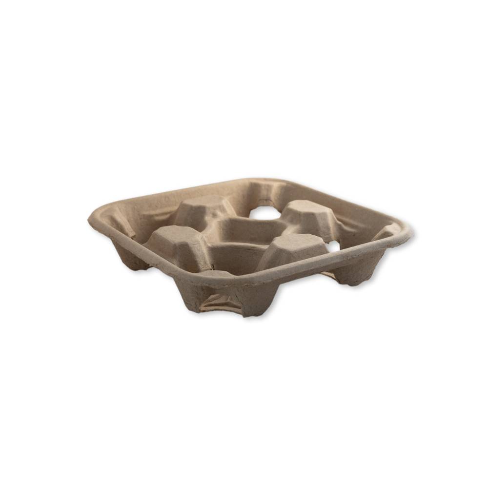 Draagtray Karton 4-Gaats 22x22x4cm Draagtray Karton 4-Gaats 22x22x4cm