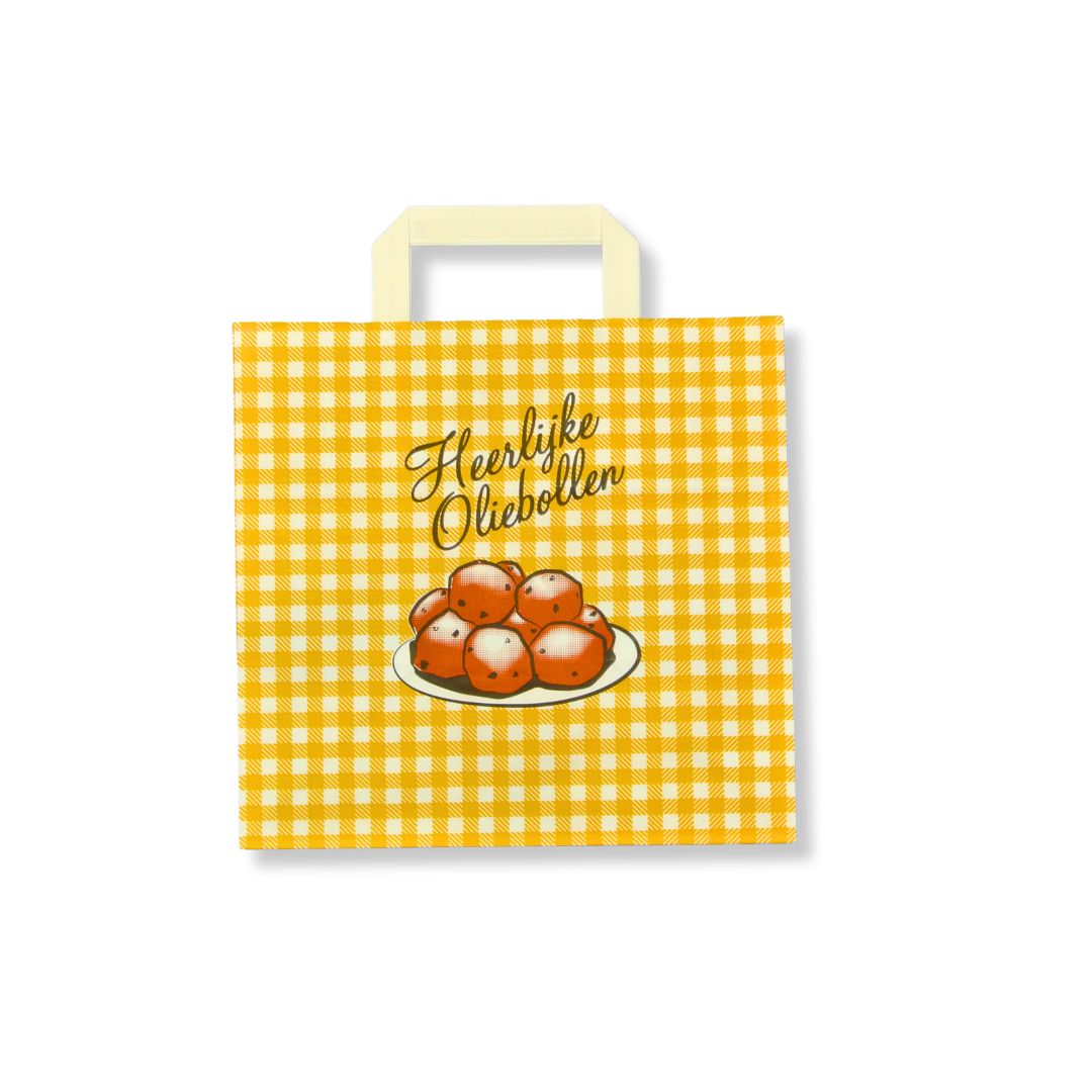 Draagtas Papier Oliebollen Mid 400s Draagtas Papier Oliebollen Mid 400s