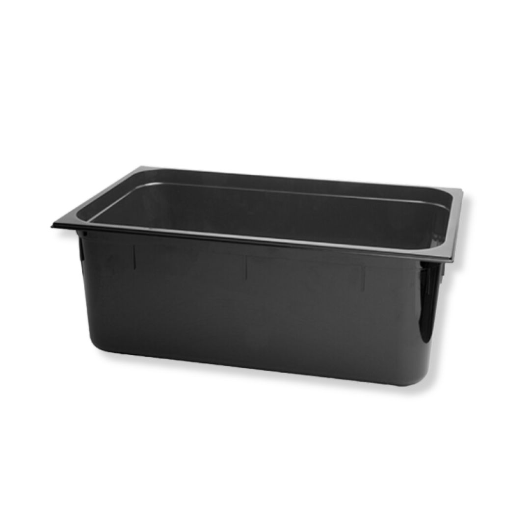 Gastronormbak 1/1 zwart 26L PC
