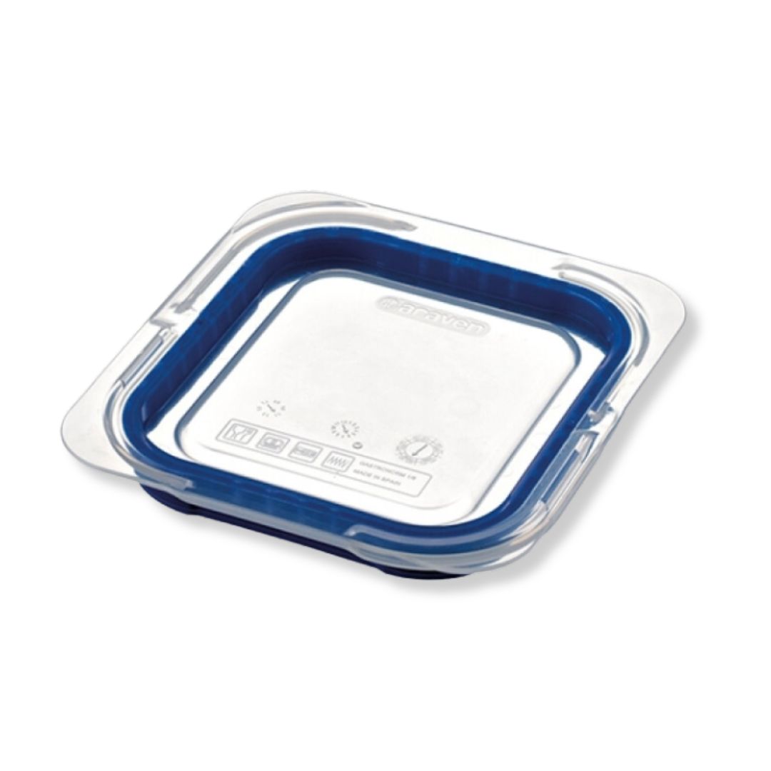 Gastronormdeksel 1/6 trp PP afd.ran