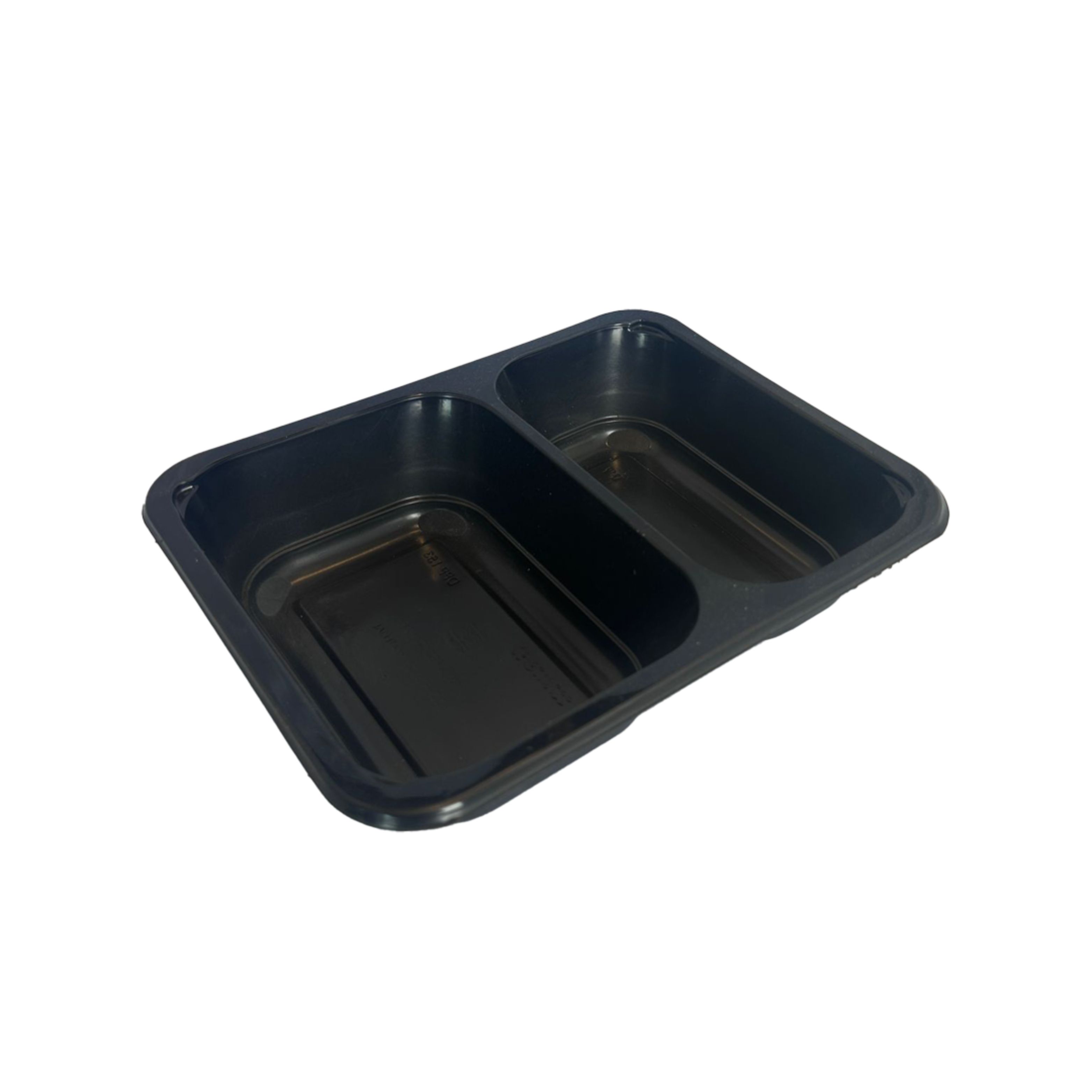 Menubak 2vaks PP 227x178x50mm Zwart Menubak 2vaks PP 227x178x50mm Zwart