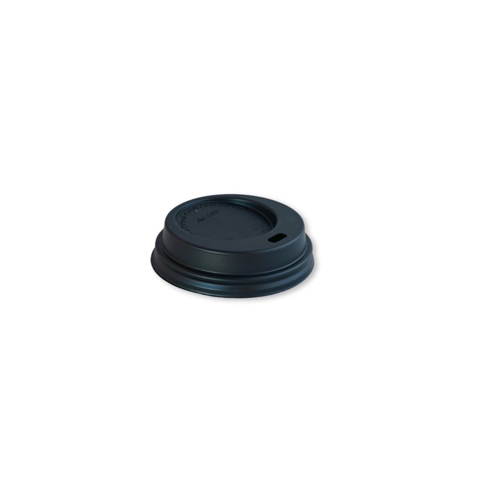 Deksel Zwart PS Hotcup 6/7,5oz Deksel Zwart PS Hotcup 6/7,5oz