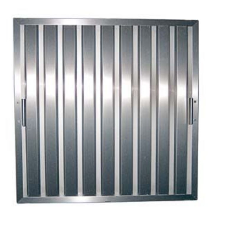Lamellen Filter RVS 495x495x20mm Lamellen Filter RVS 495x495x20mm