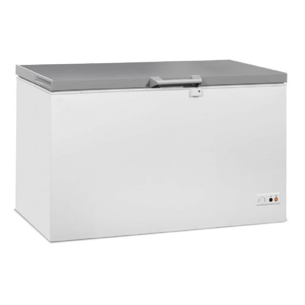 Vrieskist RVS Deksel 407 liter Vrieskist RVS Deksel 407 liter