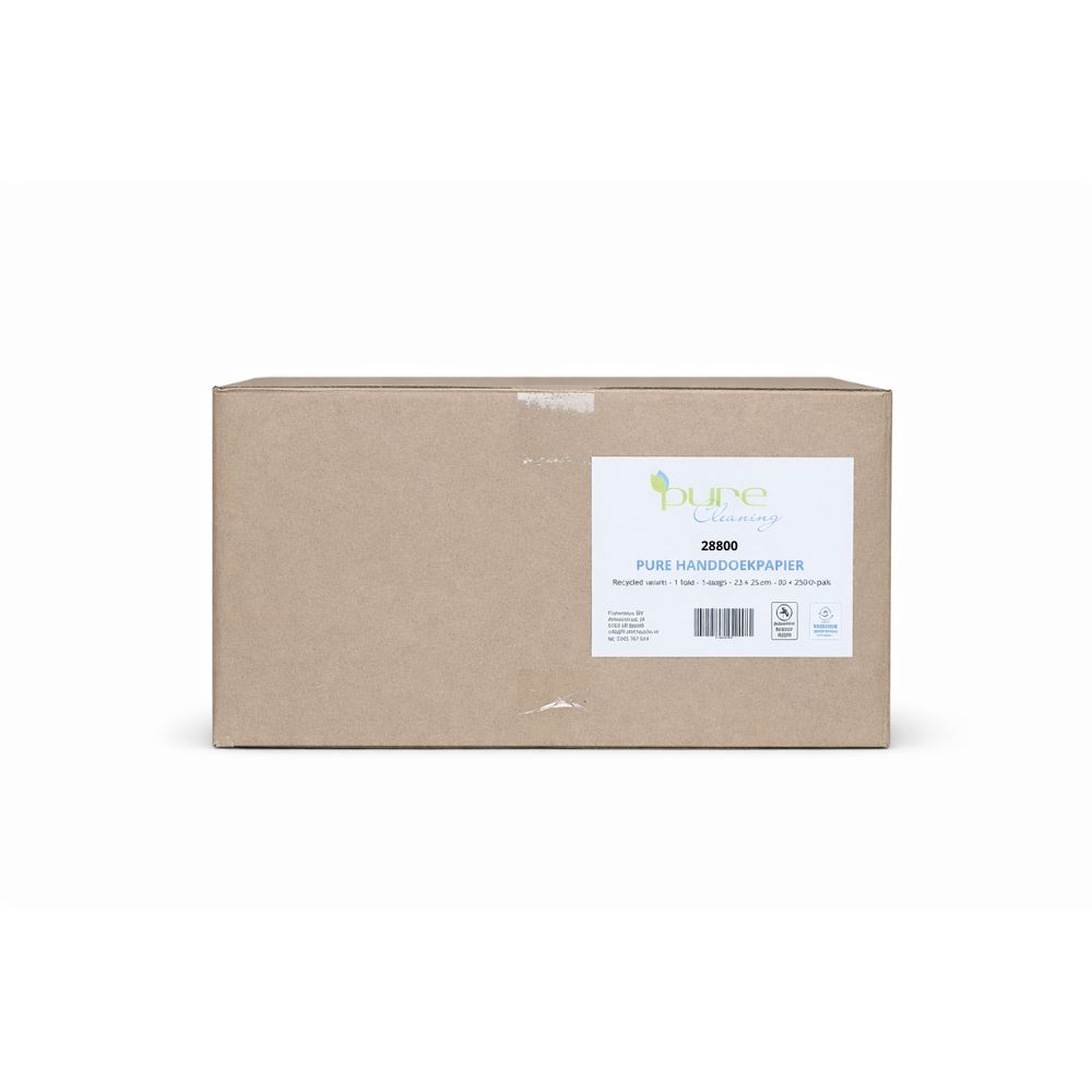 Pure Handdoek V-fold recycled 23x25cm Pure Handdoek V-fold recycled 23x25cm