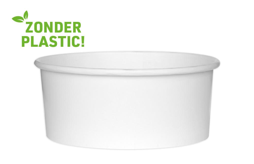 Saladebowl Paper 750cc Wit Saladebowl Paper 750cc Wit
