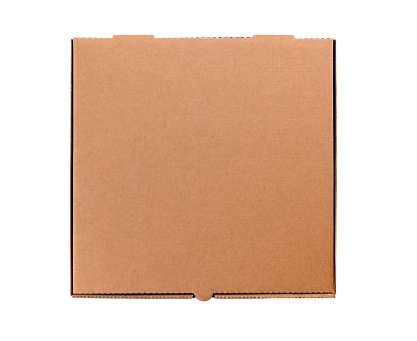 Pizzadoos Kraft 24x24x4cm Bruin